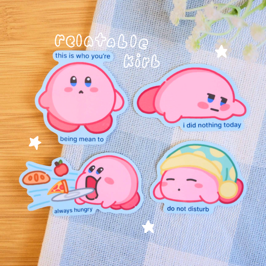Pink Blob Relatable Stickers