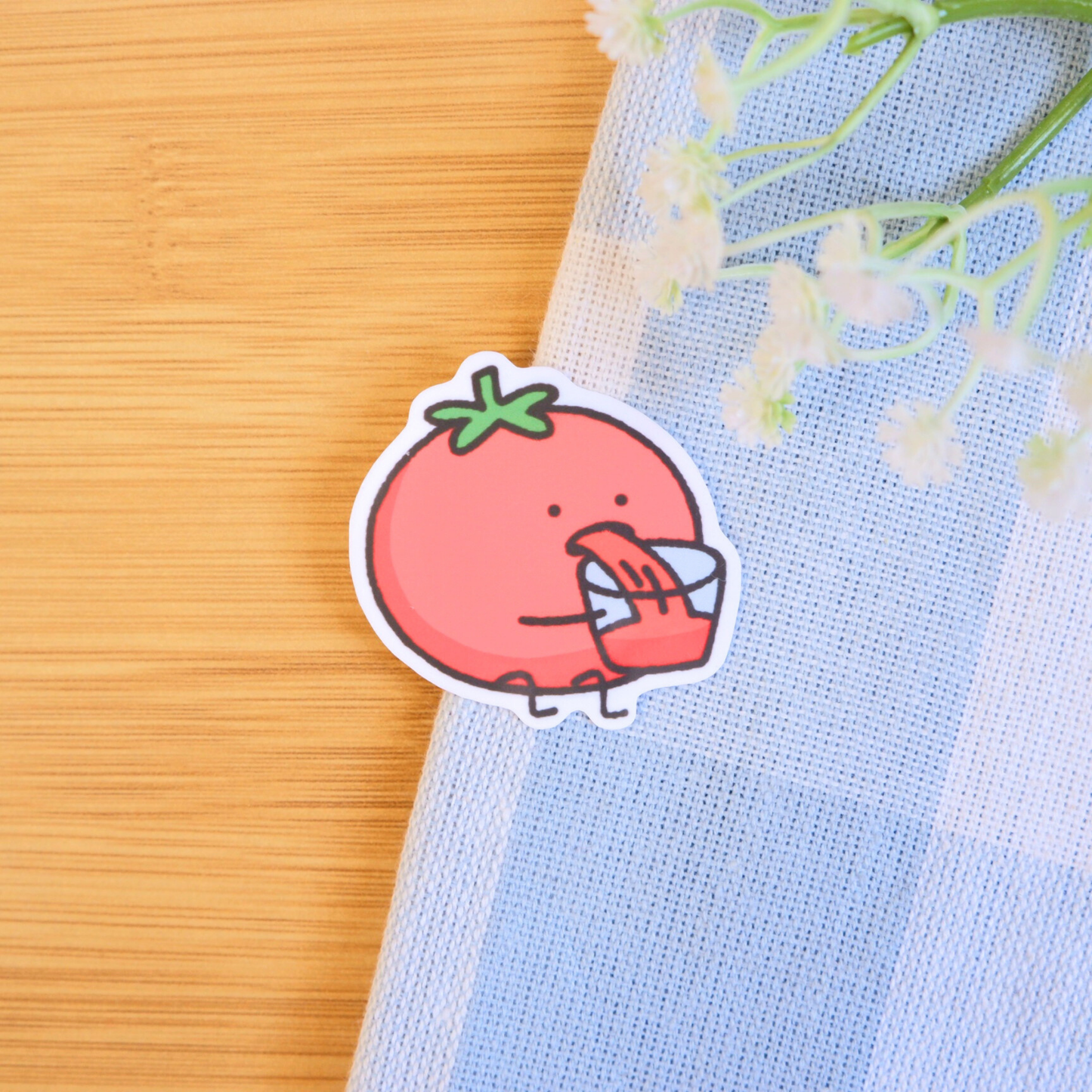 Silly Fruit Throwing Up Stickers