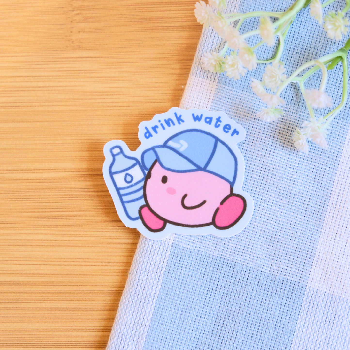 Pink Blob Self-Care Stickers