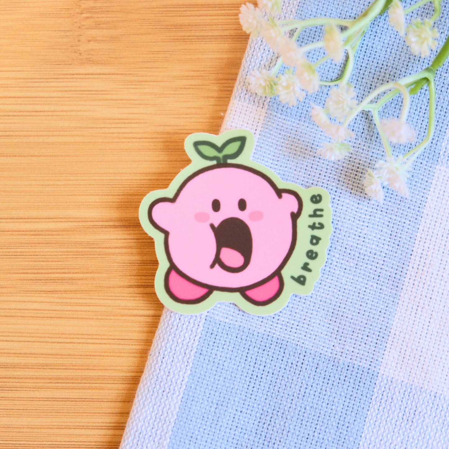 Pink Blob Self-Care Stickers