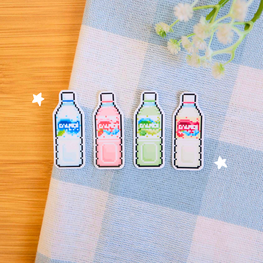 Milk Soda Pixel Art Stickers