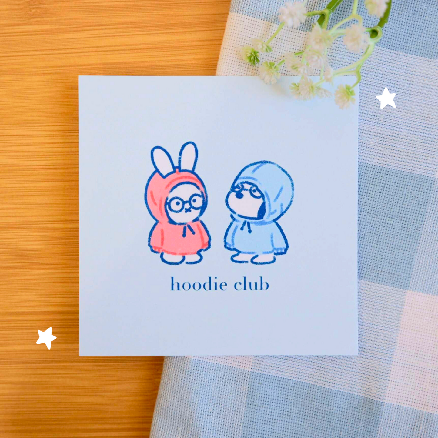 Hoodie Club Art Print