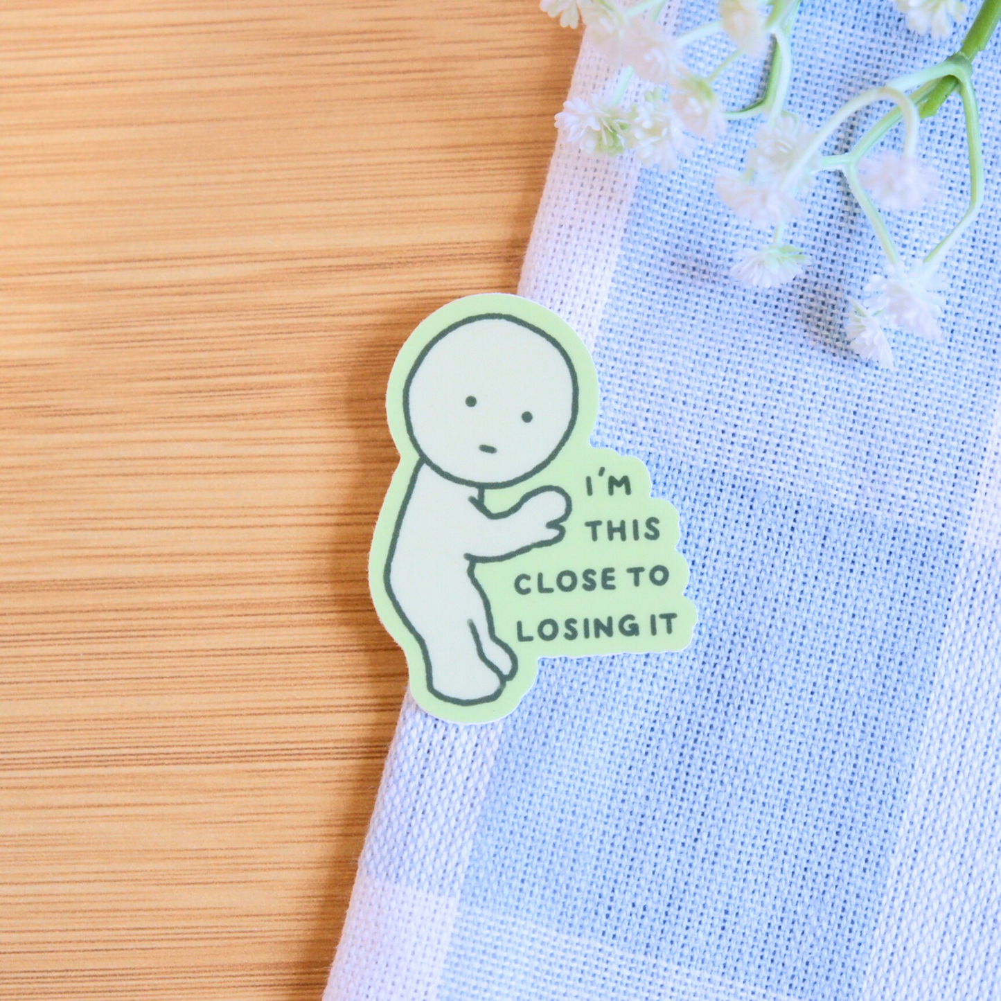 Relatable Green Guy Stickers