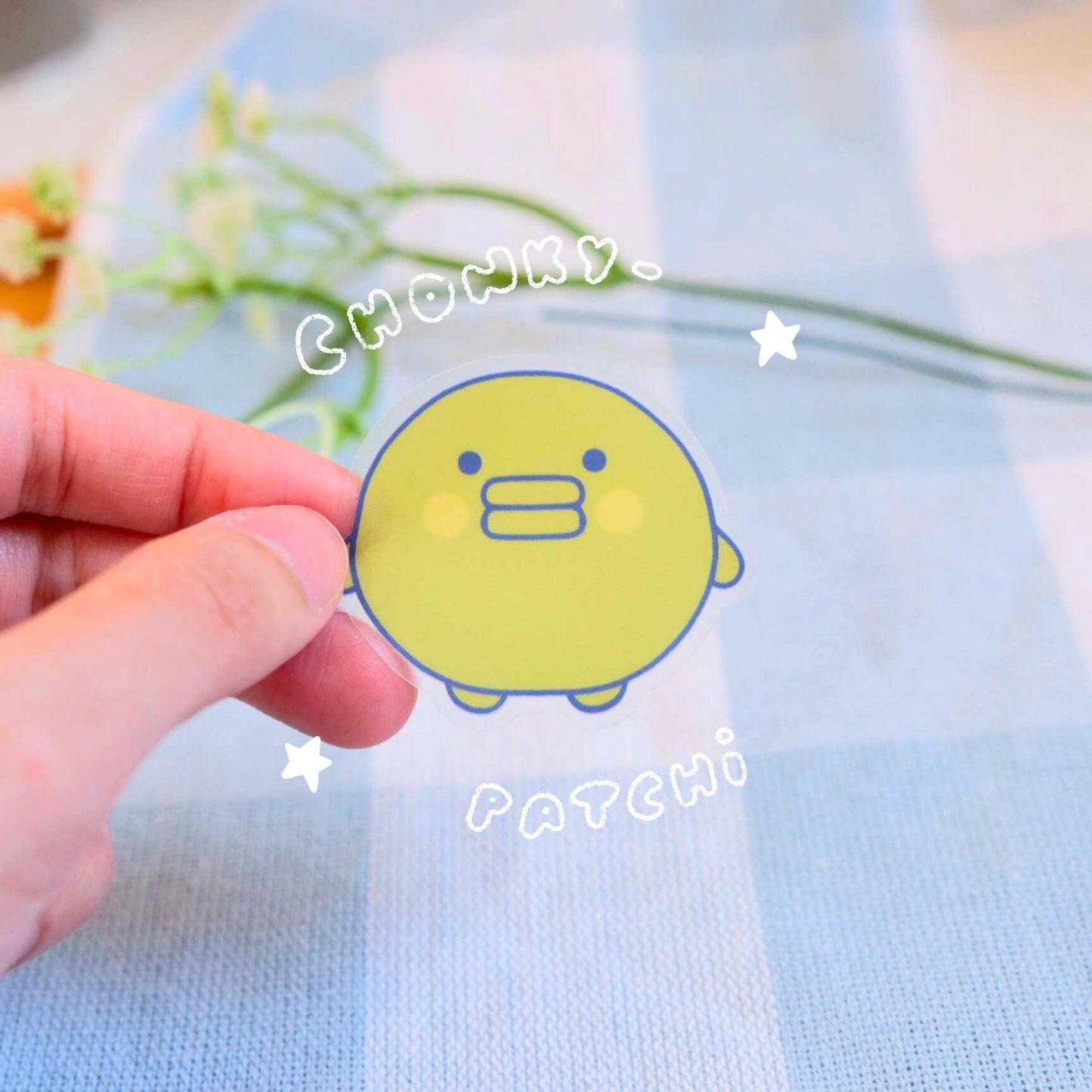 Chonkypatchi Tama Clear Sticker