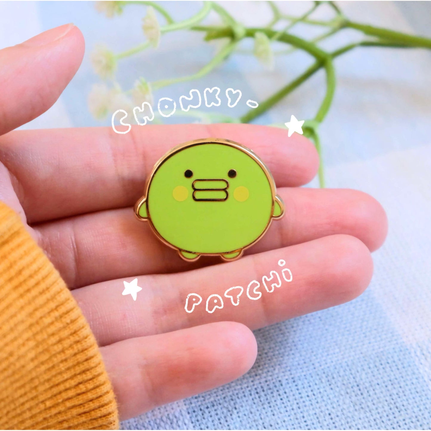 Chonkypatchi Hard Enamel Gold Plated Pin