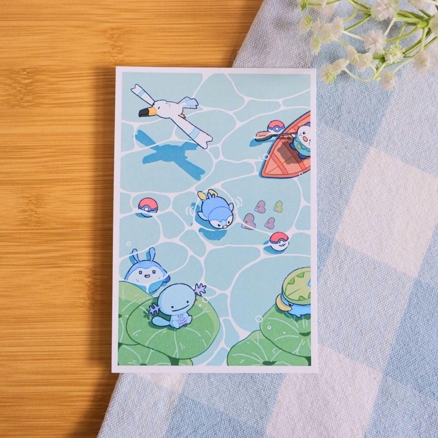 Water Poke Friends Art Print