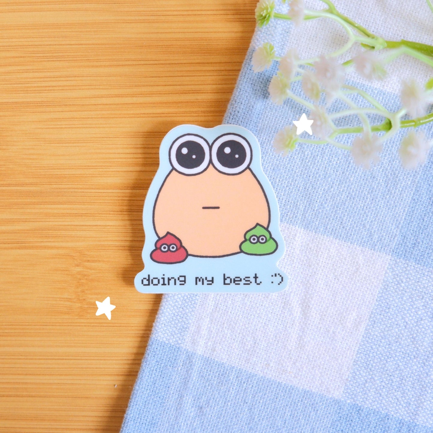 Doing My Best Sticker