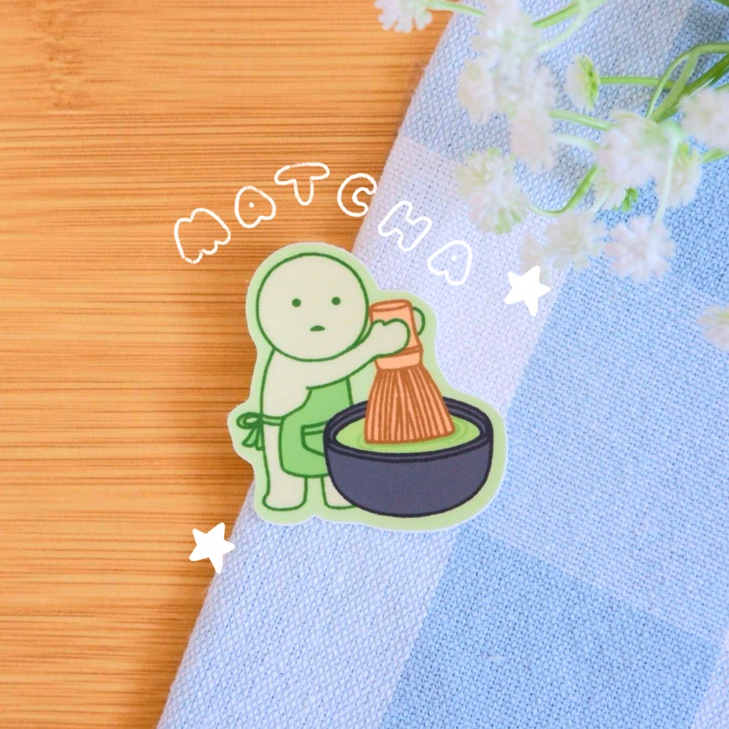 Green Guy Matcha Sticker