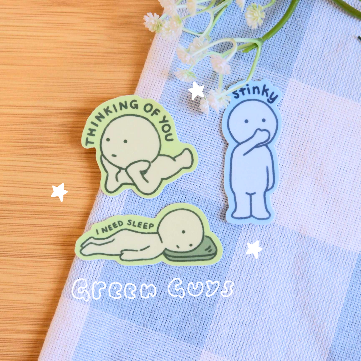 Green Guy Stickers