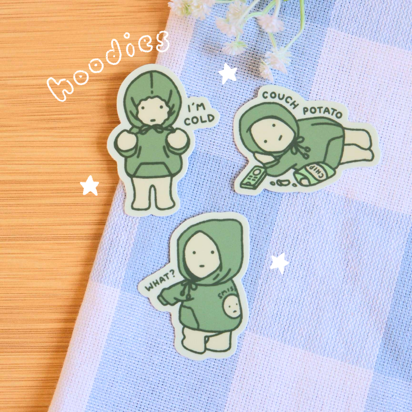 Hoodie Green Guy Stickers