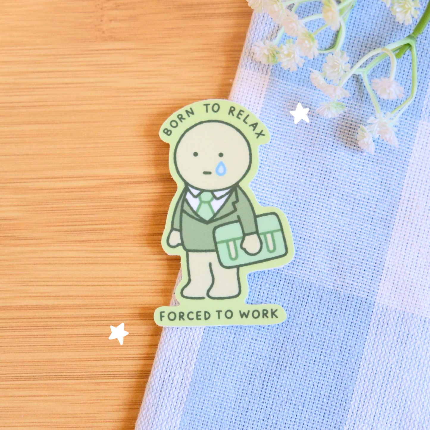 Corporate Green Guy Sticker
