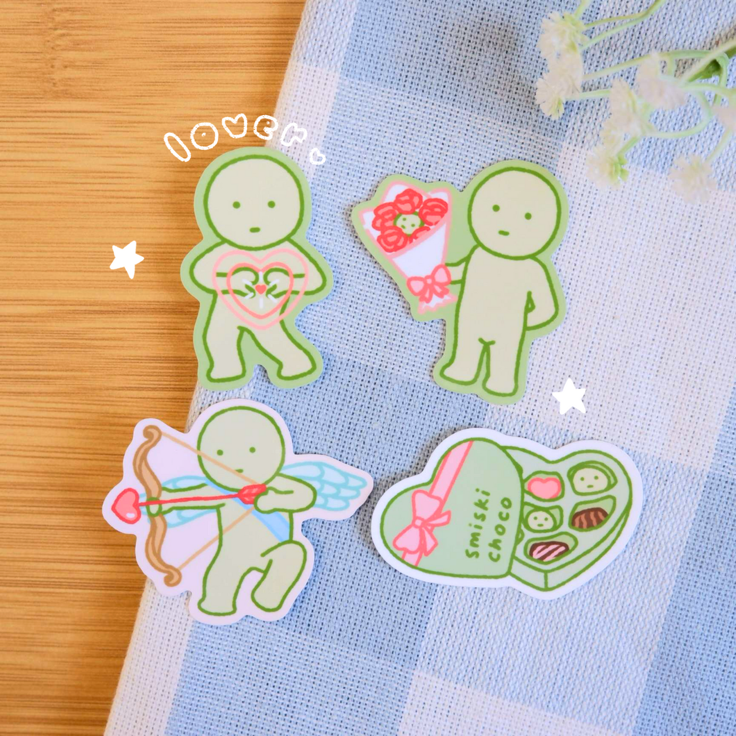 Lover Green Guy Stickers