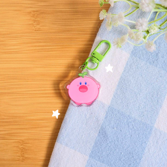 Pink Blob Sprout Keychain
