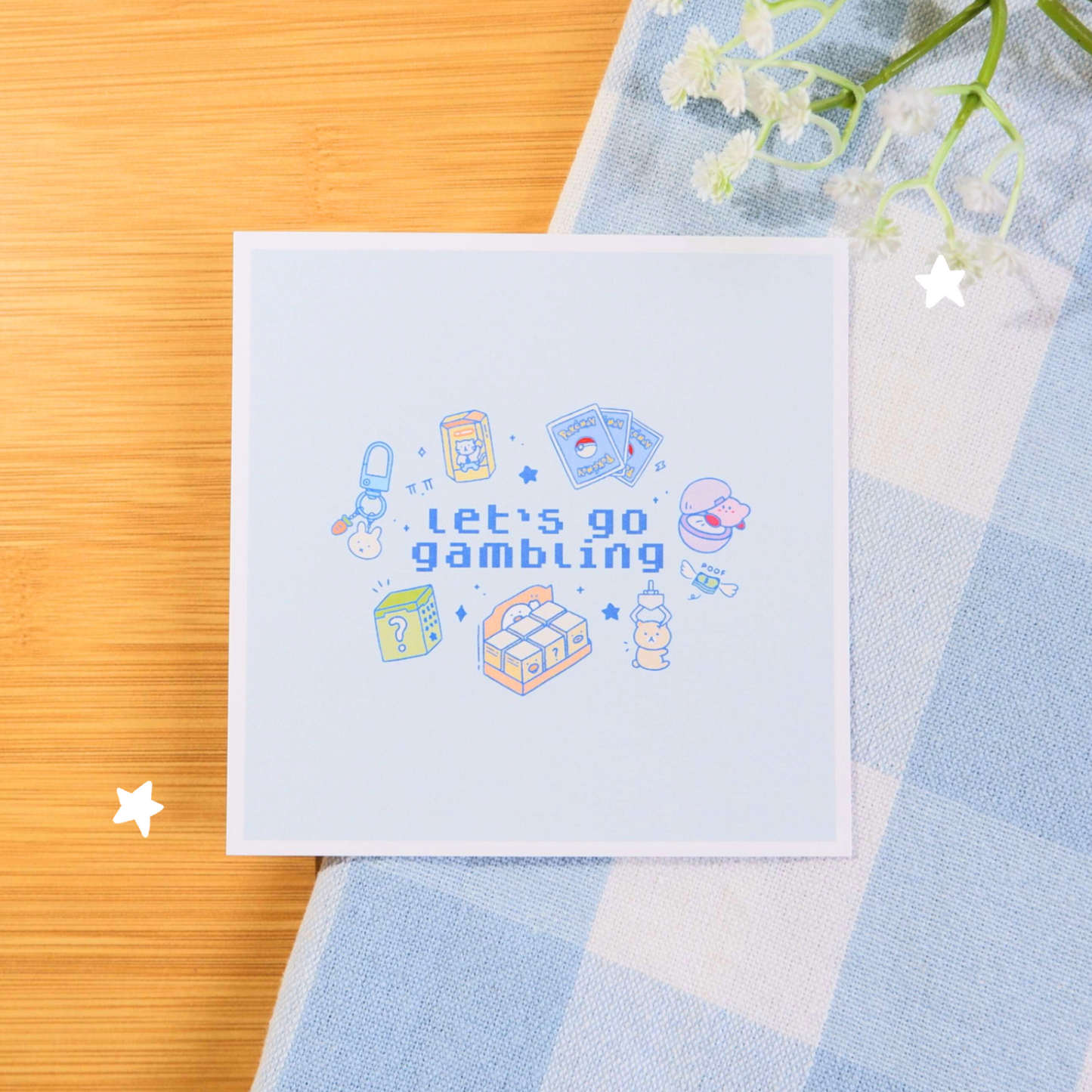 Let's Go Gambling Art Print