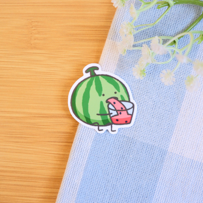 Silly Fruit Throwing Up Stickers
