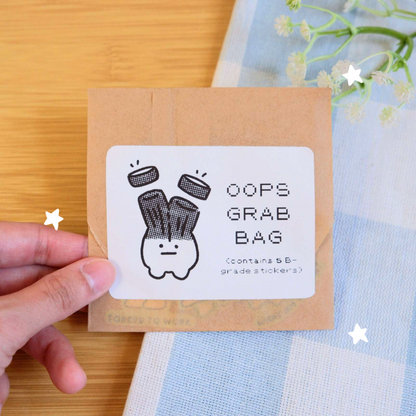 Oops Mystery Sticker Grab Bag, B-grade Stickers