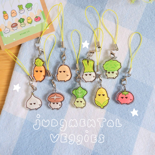 Judgmental Veggies Keychain Blind Bag