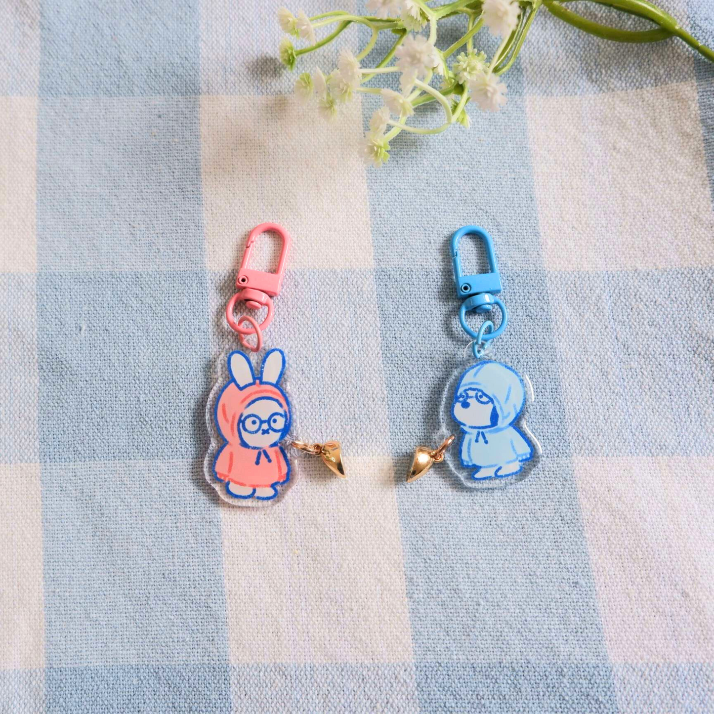 Hoodie Friends Matching Magnetic Keychains