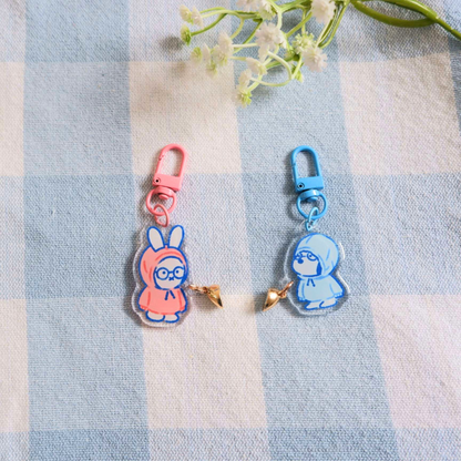 Hoodie Friends Matching Magnetic Keychains
