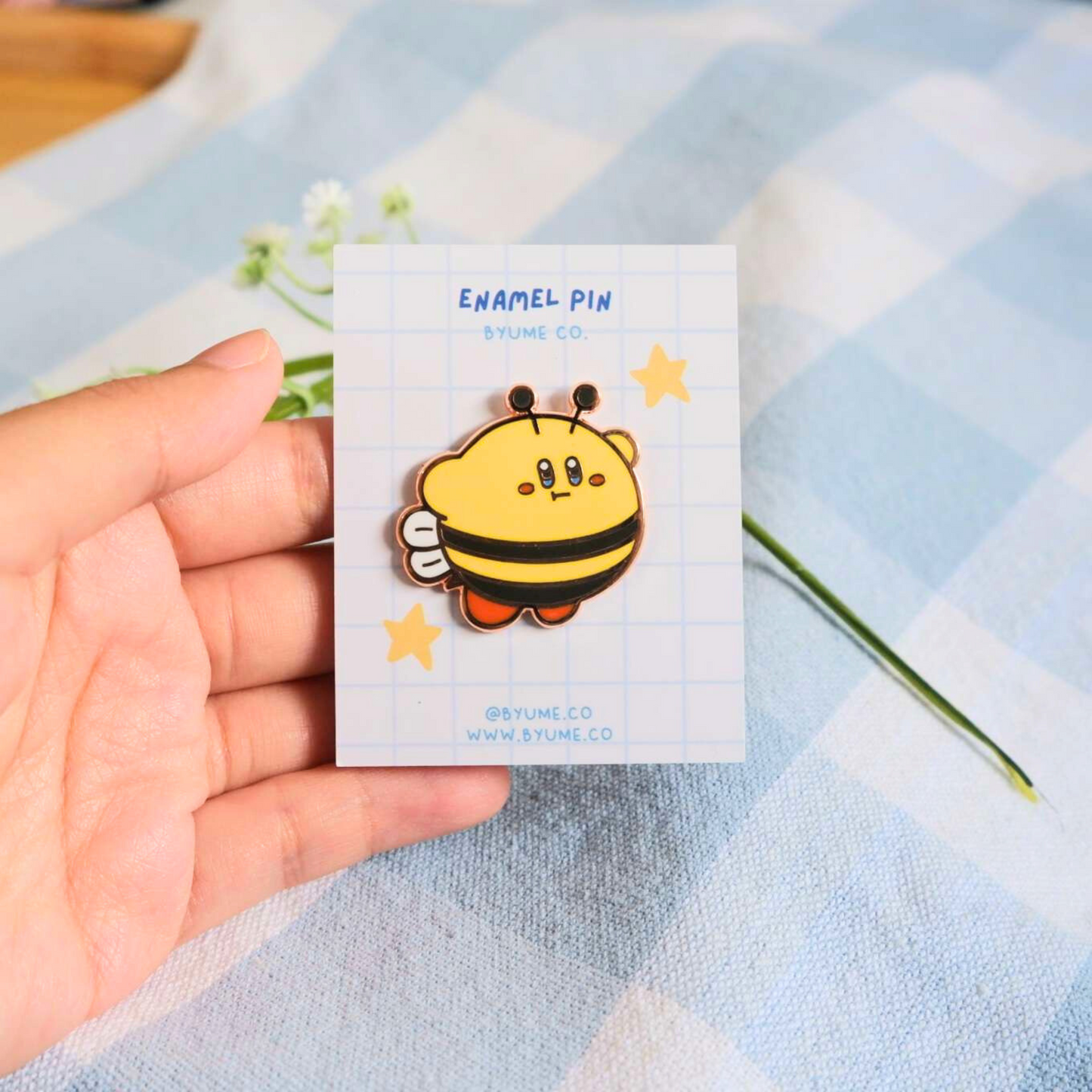 Kir(bee) Hard Enamel Rose-Gold Plated Pin