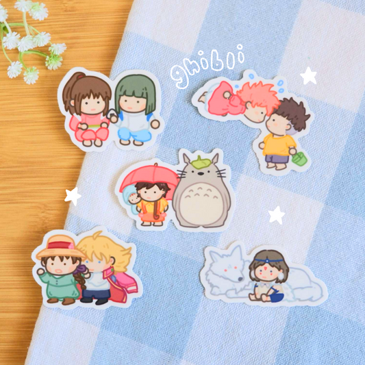 Studio Ghib Anime Inspired Stickers