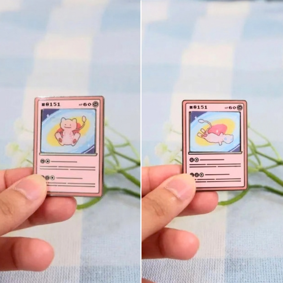 Ditto Poke Card Lenticular Pin
