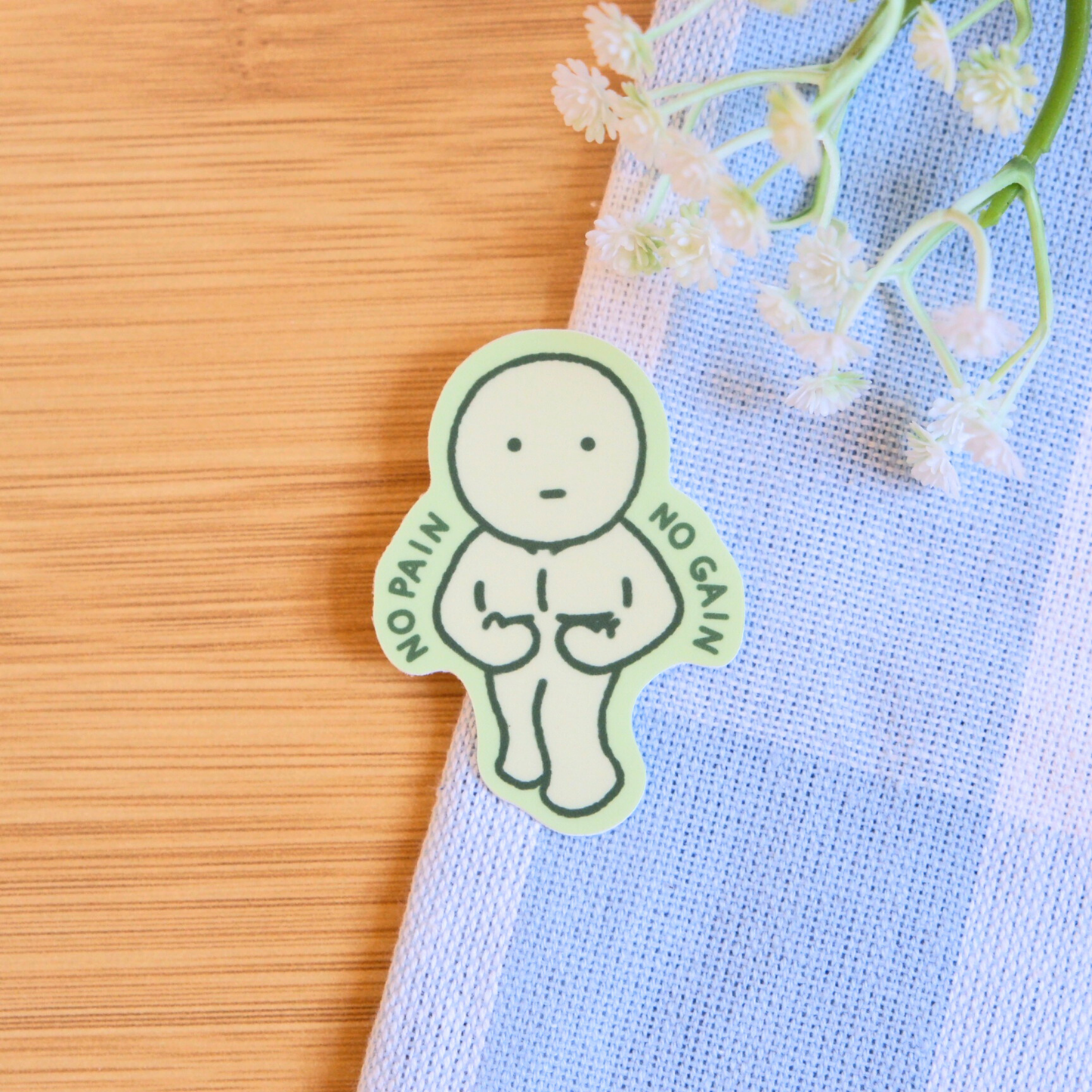 Exercise Green Guy Stickers