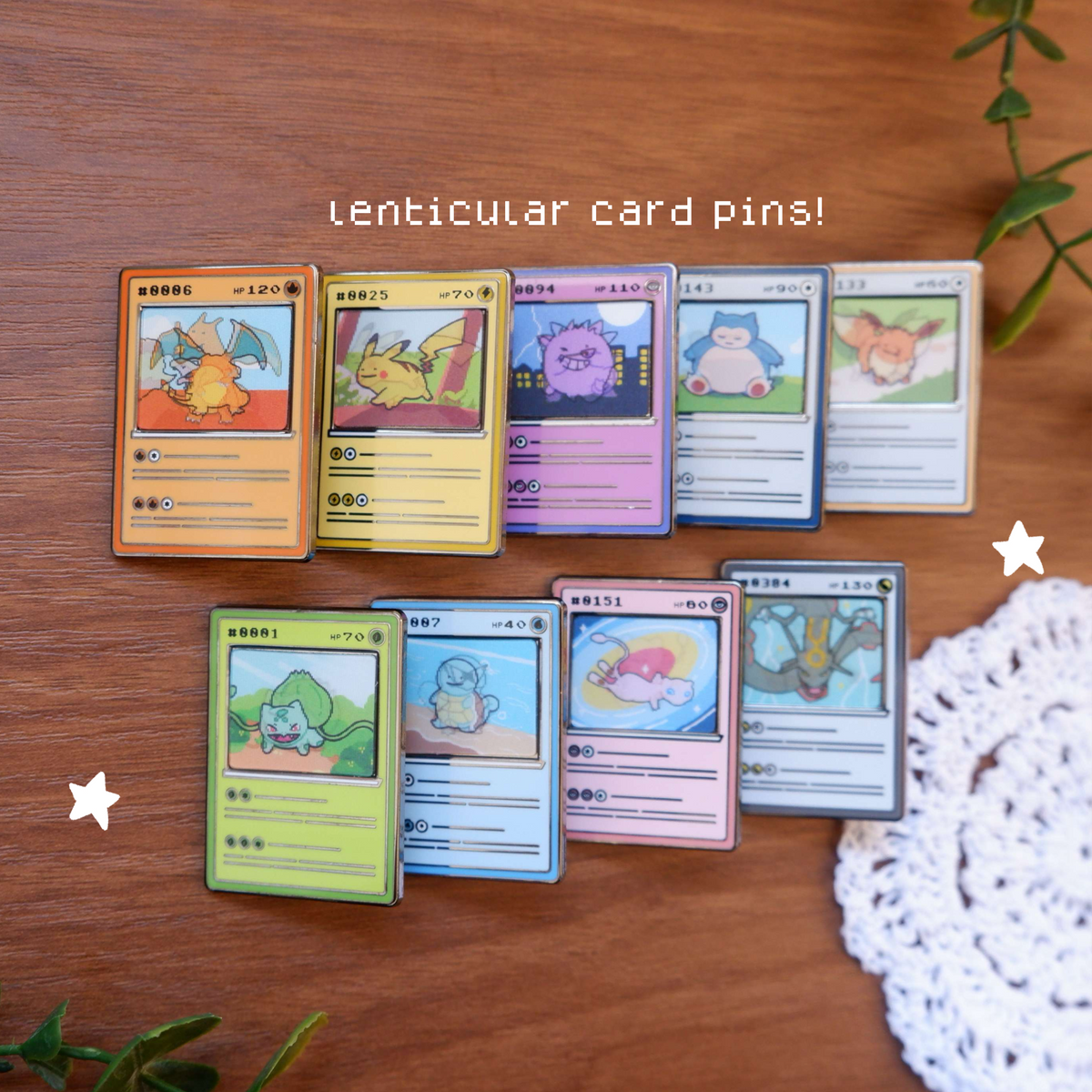 Ditto Poke Card Lenticular Pin