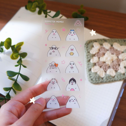 Hamster Memes Sticker Sheet
