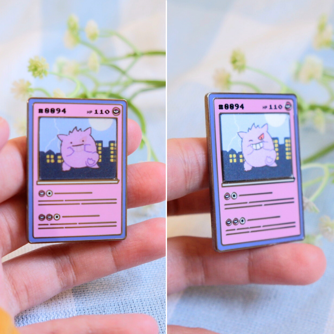 Ditto Poke Card Lenticular Pin