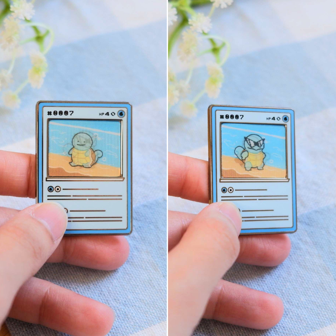 Ditto Poke Card Lenticular Pin