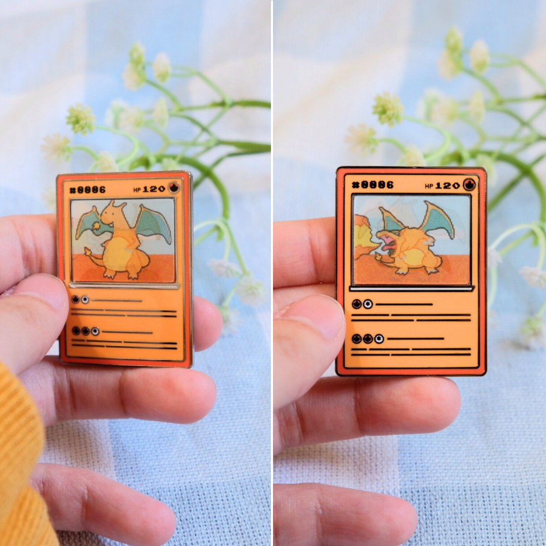 Ditto Poke Card Lenticular Pin