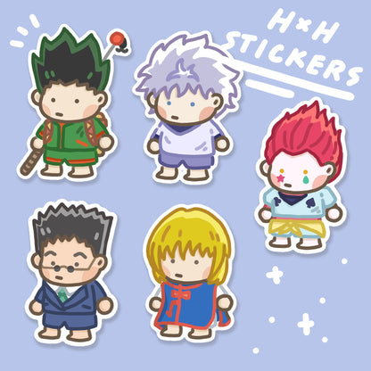 Hunter X Hunter HxH Chibi Stickers | Vinyl Waterproof Stickers