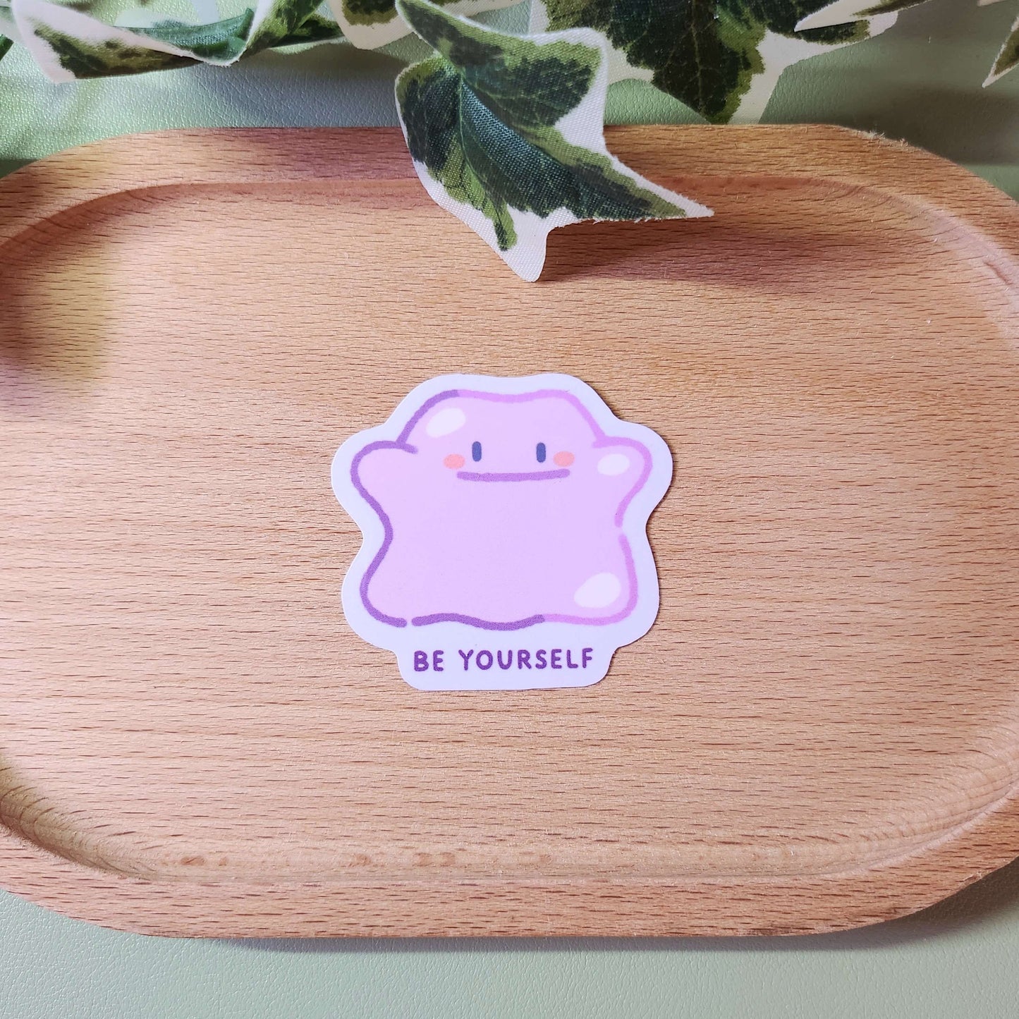 Ditto Be Yourself Self-Care Sticker | Vinyl Waterproof Sticker for Bullet Journal, Planner, Laptop, Water Bottle, Phone Case, Deco