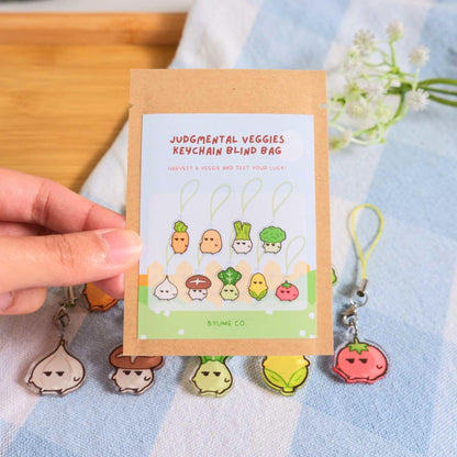 Judgmental Veggies Keychain Blind Bag