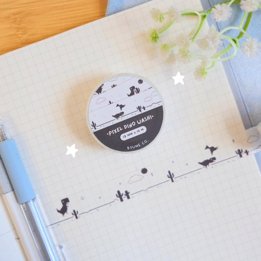 Pixel Dino Washi Tape