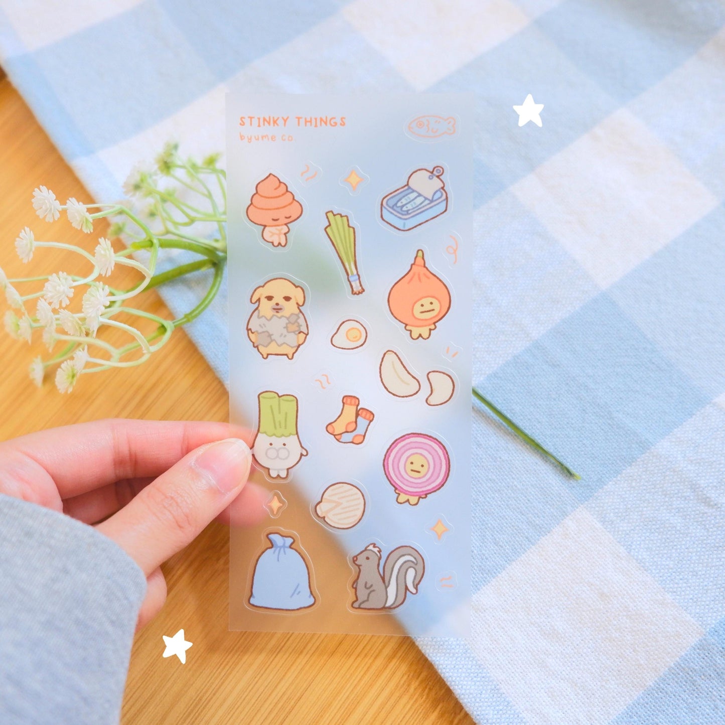 Stinky Things Sticker Sheet