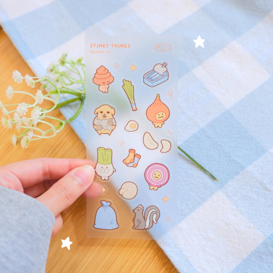Stinky Things Sticker Sheet