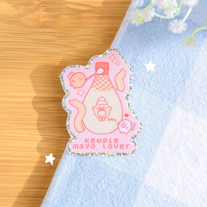 Mayo Lover Glitter Sticker