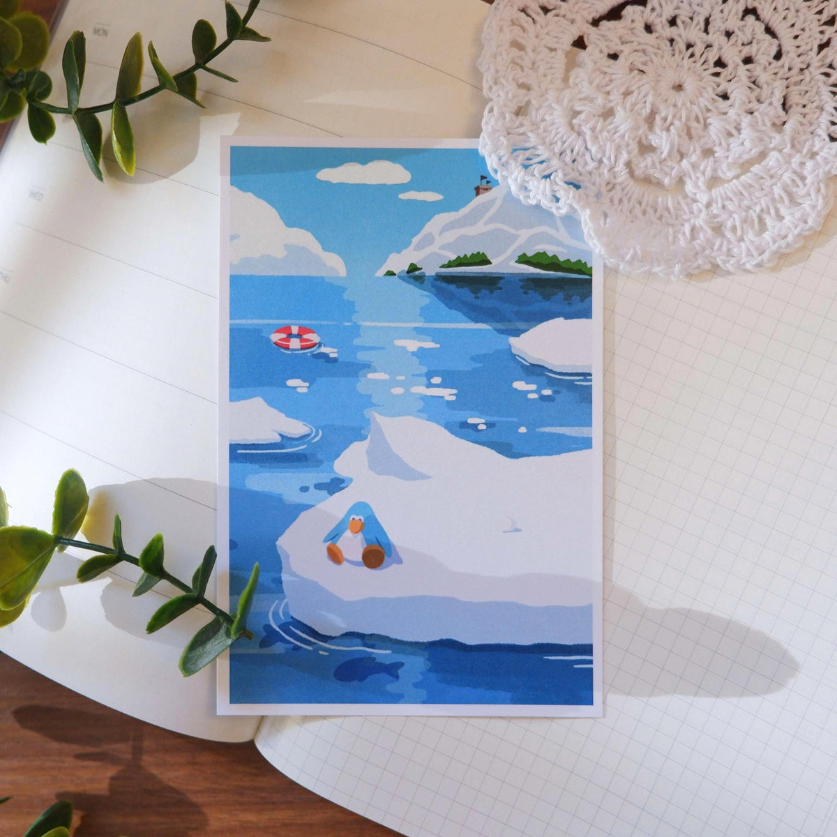 The Last Penguin Art Print