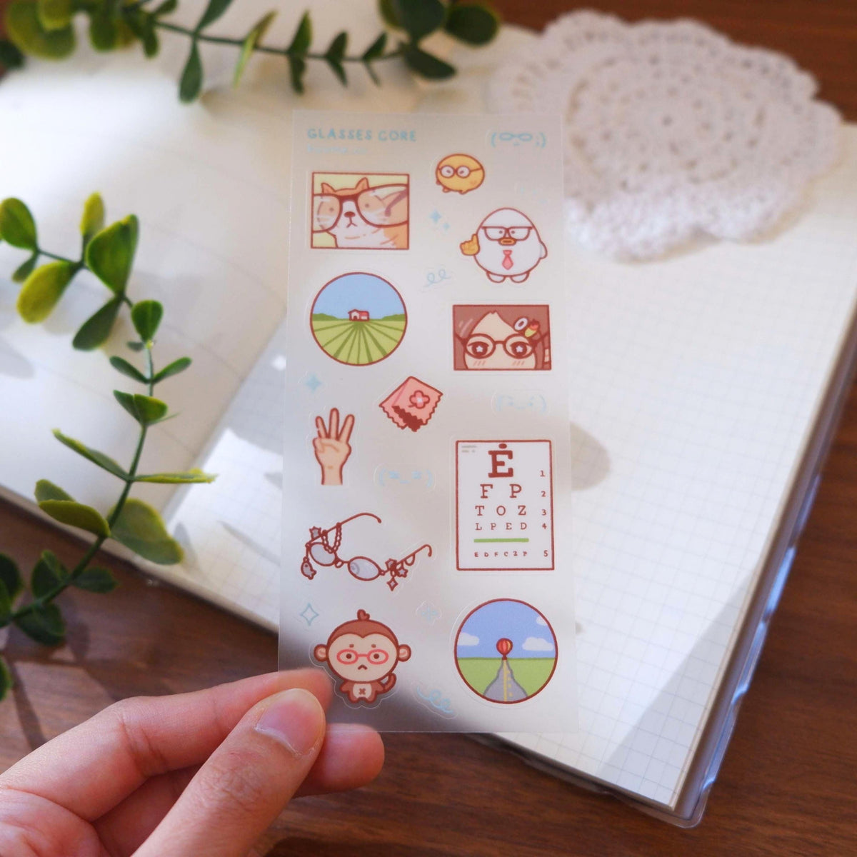 Glasses Core Sticker Sheet