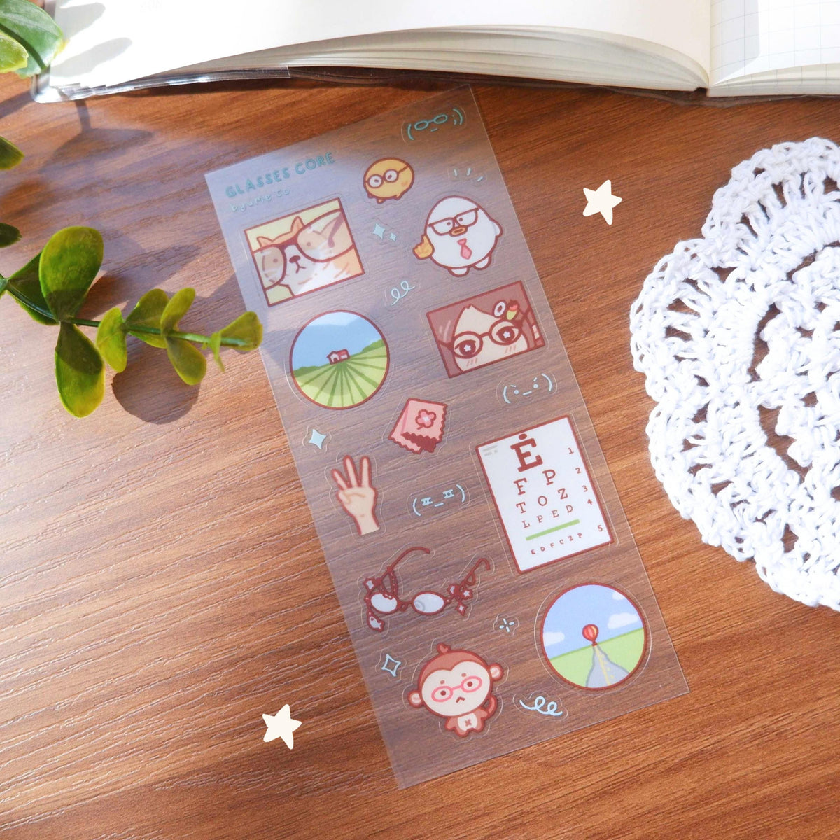 Glasses Core Sticker Sheet