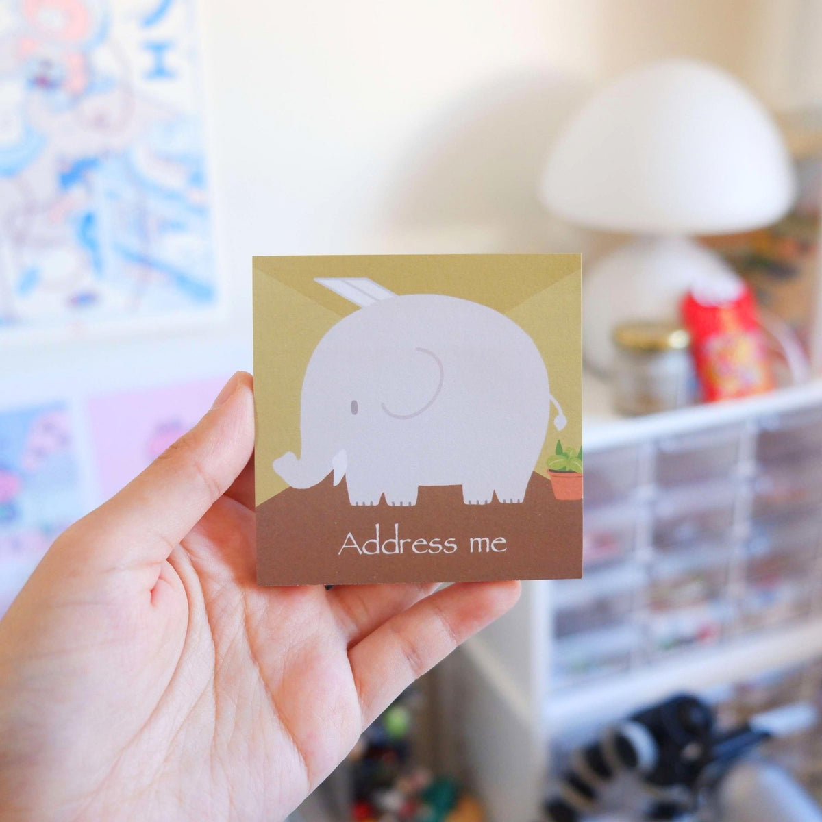 Elephant Address Me Sticky Notes