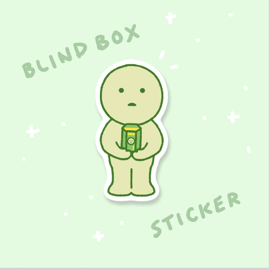 Green Guy with Blind Box Sticker